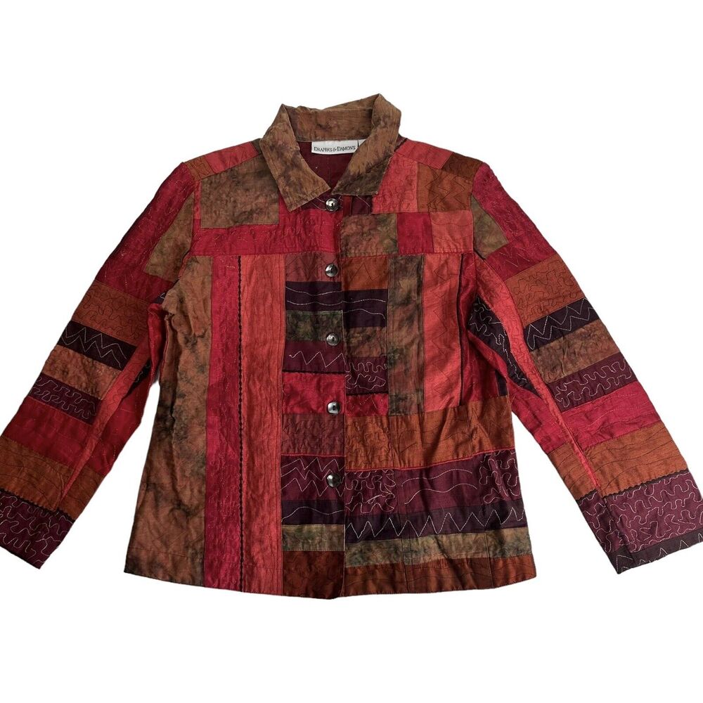 drapers and damons patchwork jacket Size S